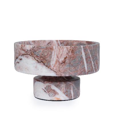 ardena round marble tray - multicolor