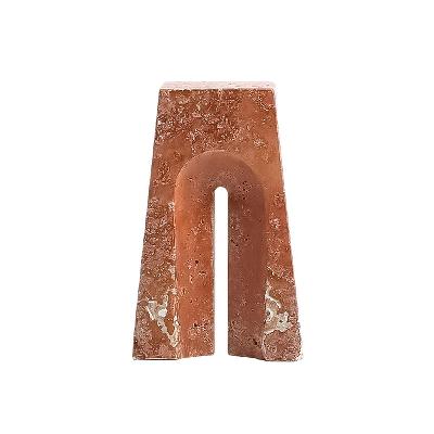 brava arch hight marble sclupture - red