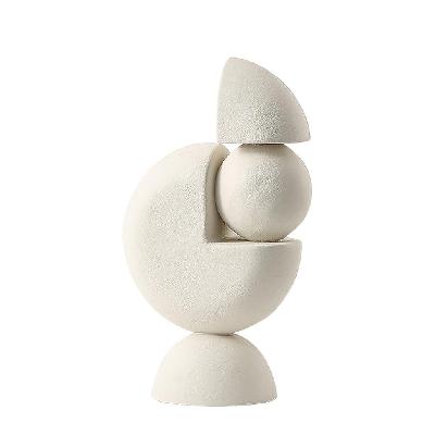 velin balance corner sclupture - white