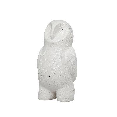 ceramic sand owl - white