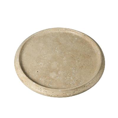 erolin simple marble plate - yellow