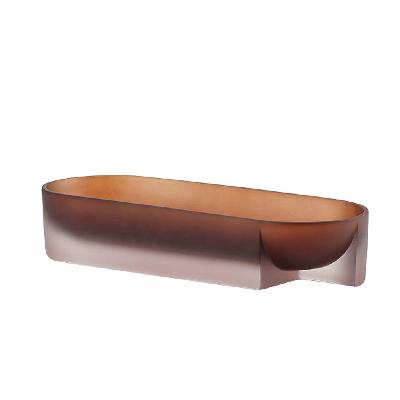 avenor transparent plate - brown