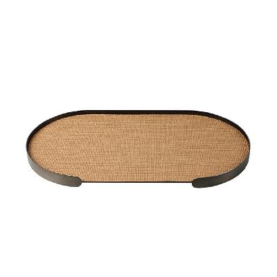 elvara oval tray coffee a