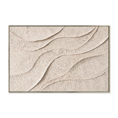 isola tide 120 x 80cm framed canvas - natural