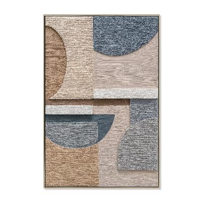arco forma 80 x 120cm framed canvas - natural