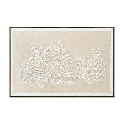 sculptura 120 x 80cm framed canvas - natural