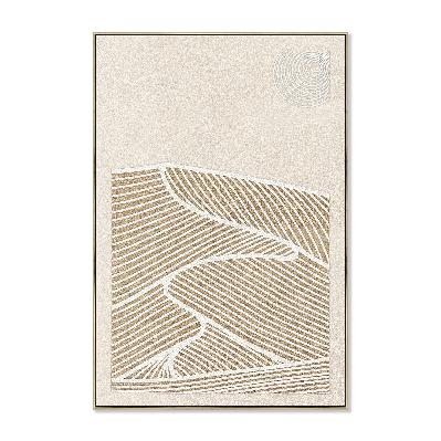 serra beige 80 x 120cm framed canvas - natural