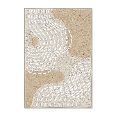 solune 80 x 120cm framed canvas - natural