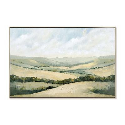 valaine 120 x 80cm framed canvas - natural