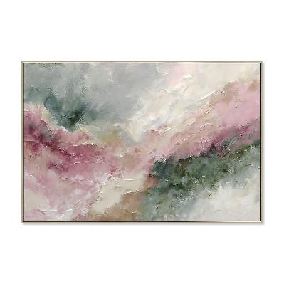 aurora rosa 120 x 80cm framed canvas - natural