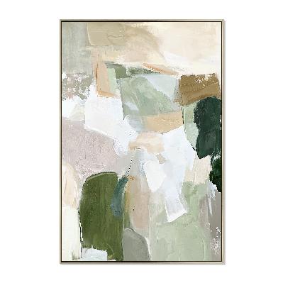 elysian haze 80 x 120cm framed canvas - natural