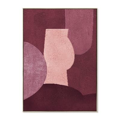 velour forms style b 100 x 140cm framed canvas - natural