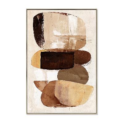 eartha harmony 80 x 120cm framed canvas - natural