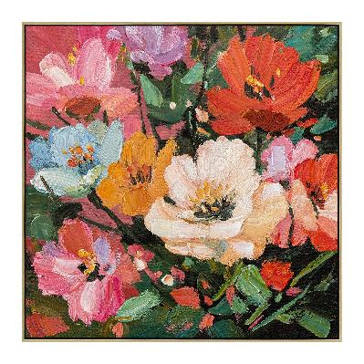 fiorelle 80 x 80cm framed canvas - light natural