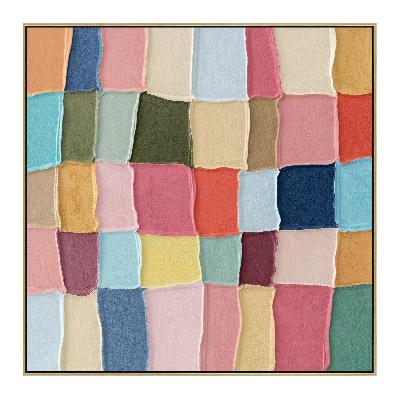 patchi 100 x 100cm framed canvas - light natural