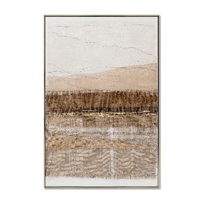 lucerne stillness 100 x 150cm framed canvas - natural