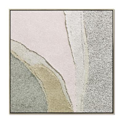 fiora branch a 40 x 40cm framed canvas - natural