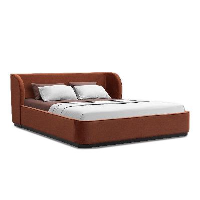 jamar king bed frame - umber orange