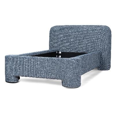 reko single bed frame - prussian blue