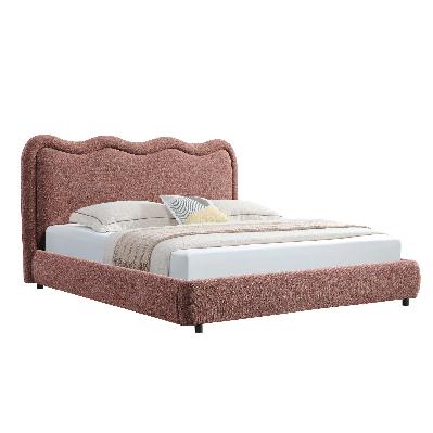 serelle king bed - moss brown