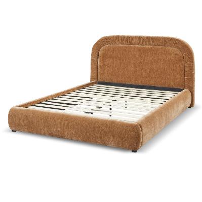 clarinda queen bed - blink terracotta