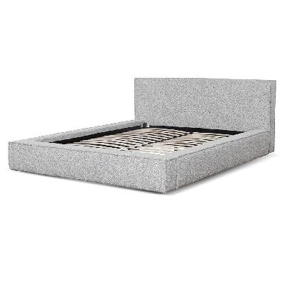 castillo queen bed frame - pepper boucle 