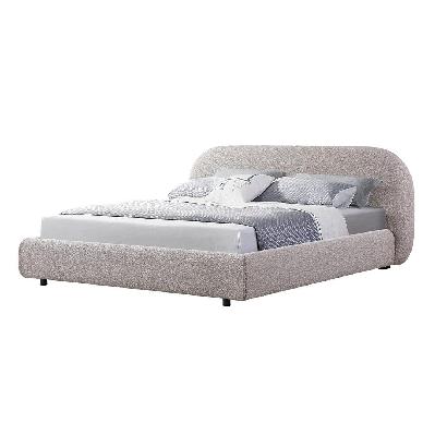 cedar king bed frame - sand boucle 