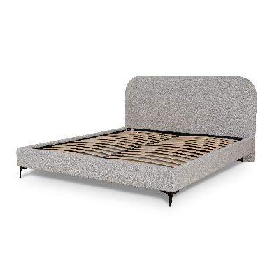 meredith queen bed frame - clay grey