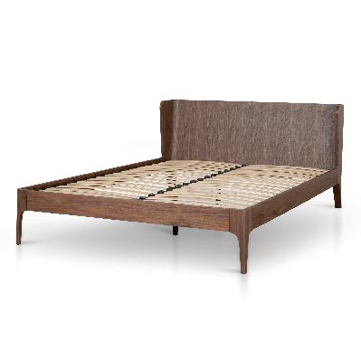 belmont queen bed frame - walnut