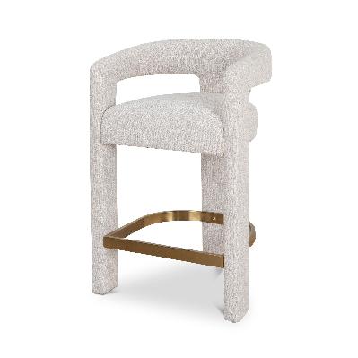 castaway 65cm bar stool - coastal beige