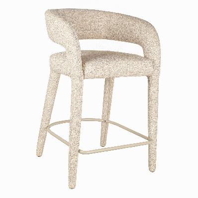 roni 65cm bar stool - pale beige