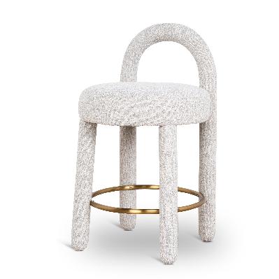 fusion 65cm bar stool - coastal beige