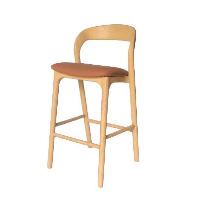 marlow 65cm natural bar stool - naxos tan