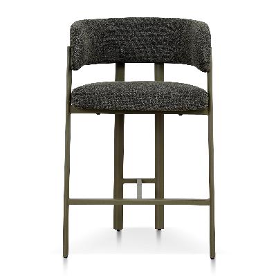 set of 2 - elvika green barstool - kaitoke green