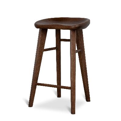 elvo 67.5cm bar stool - walnut stain