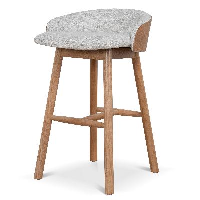 nicholas 65cm natural bar stool - verona ivory