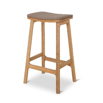 cyprus 67cm natural bar stool - tan brown