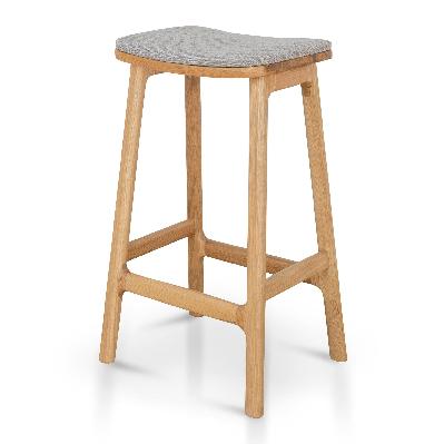cyprus 67cm natural bar stool - grey