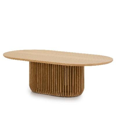 arvena 1.3m oval coffee table - natural