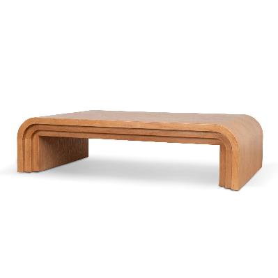 bendri 1.4m elm coffee table - natural