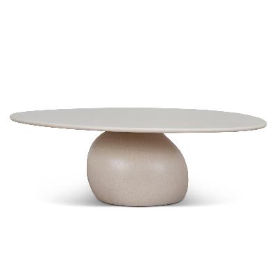 novi 100cm coffee table - ivory beige
