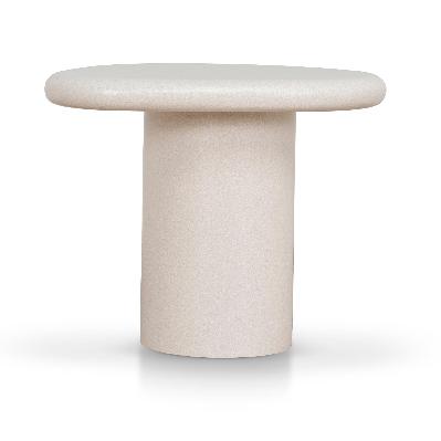 avenza 60cm side table - ivory beige