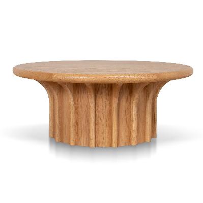 nereus 90cm round coffee table - natural
