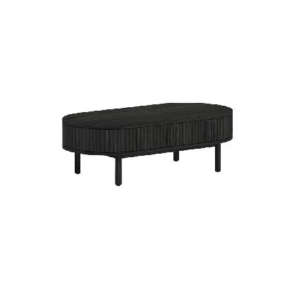 melita 1.2m coffee table - full black