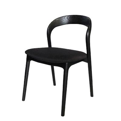 set of 2 - marlow dining chair - full black