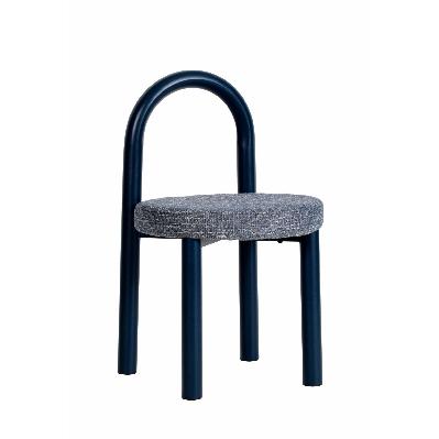 set of 2 - luzia navy dining chair - prussian blue