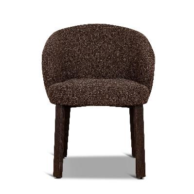 set of 2 - elverum walnut dining chair - verona cinnamon weave