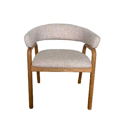 set of 2 - soren natural dining armchair - califonia beige