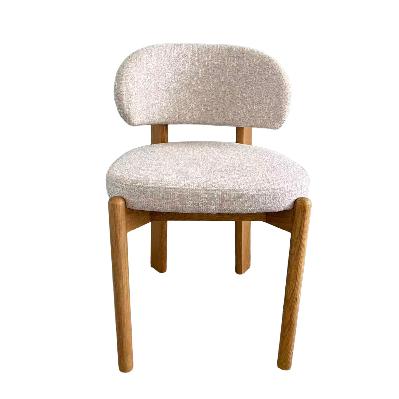 set of 2 - ansel natural dining chair - califonia beige