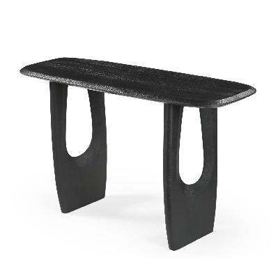 anita 1.3m console table - full black